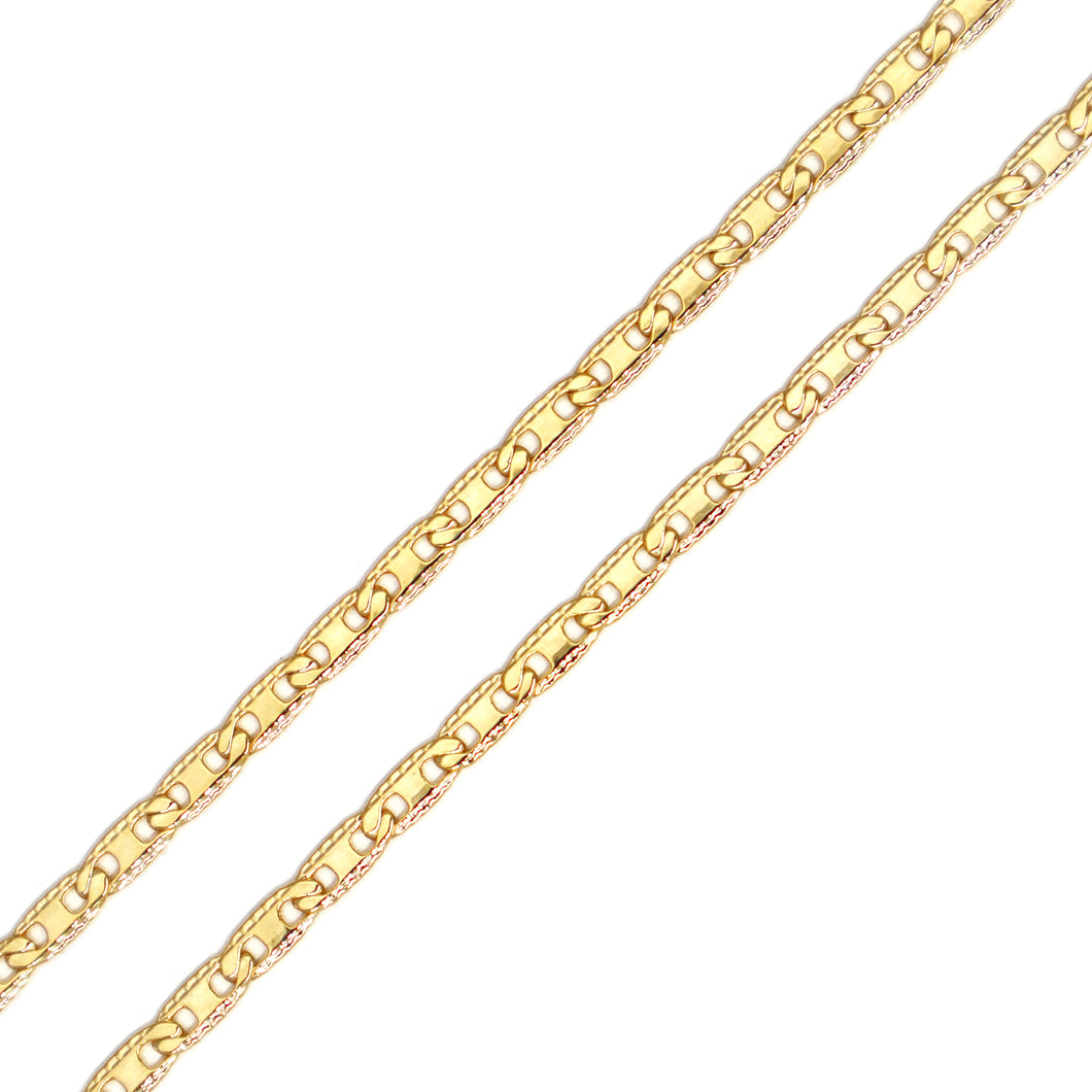 GW305 2MM Gold Thin Mariner Chain