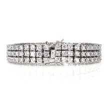 Load image into Gallery viewer, IB002S Rhodium Tennis Bracelet
