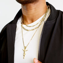 Load image into Gallery viewer, DC110 4MM Gold Diamond Cut Figaro Chain
