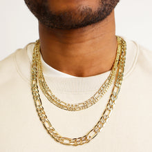 Load image into Gallery viewer, DG116 7MM Concave Textured Figaro Chain
