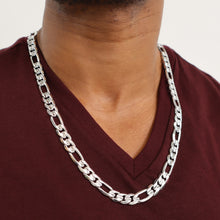 Cargar imagen en el visor de la galería, SDG118 8MM Concave Textured Figaro Chain
