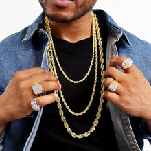 Cargar imagen en el visor de la galería, C402 6MM Gold Rope Chain
