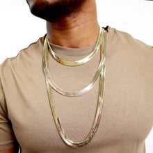 Load image into Gallery viewer, C1500 4MM Gold Herringbone Chain
