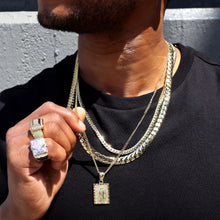 Load image into Gallery viewer, BR120 9MM Gold Miami Cuban Chain
