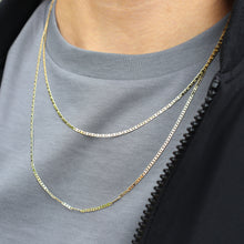 Cargar imagen en el visor de la galería, GW301 2MM Gold Thin Mariner Chain
