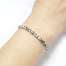 Load image into Gallery viewer, IS010S Rhodium Tennis Bracelet
