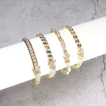 Load image into Gallery viewer, IS015 Gold Tennis Bracelet
