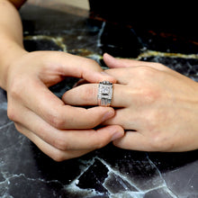 Load image into Gallery viewer, BJ201 Men&#39;s Rhodium Ring
