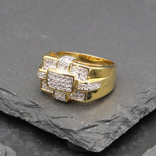 Cargar imagen en el visor de la galería, BJ221 Men&#39;s Gold Ring
