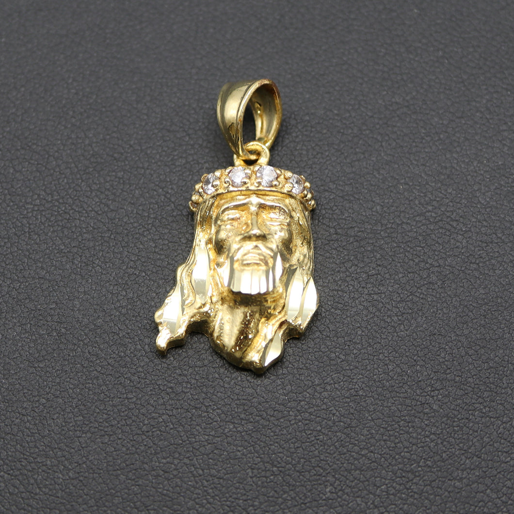 PG012B GOLD JESUS CHARM