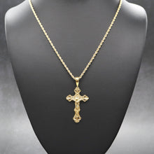 Load image into Gallery viewer, PG041 GOLD CROSS CHARM
