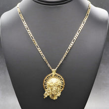 Cargar imagen en el visor de la galería, PG060L GOLD JESUS FACE CHARM

