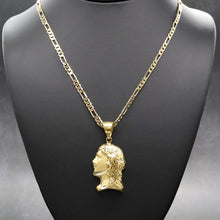 Load image into Gallery viewer, PG209 GOLD JESUS FACE CHARM
