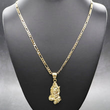 Load image into Gallery viewer, PG804 GOLD PRAYING HAND CHARM
