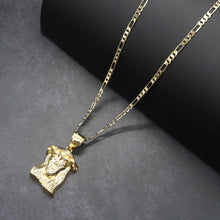 Cargar imagen en el visor de la galería, PG802 GOLD JESUS FACE CHARM
