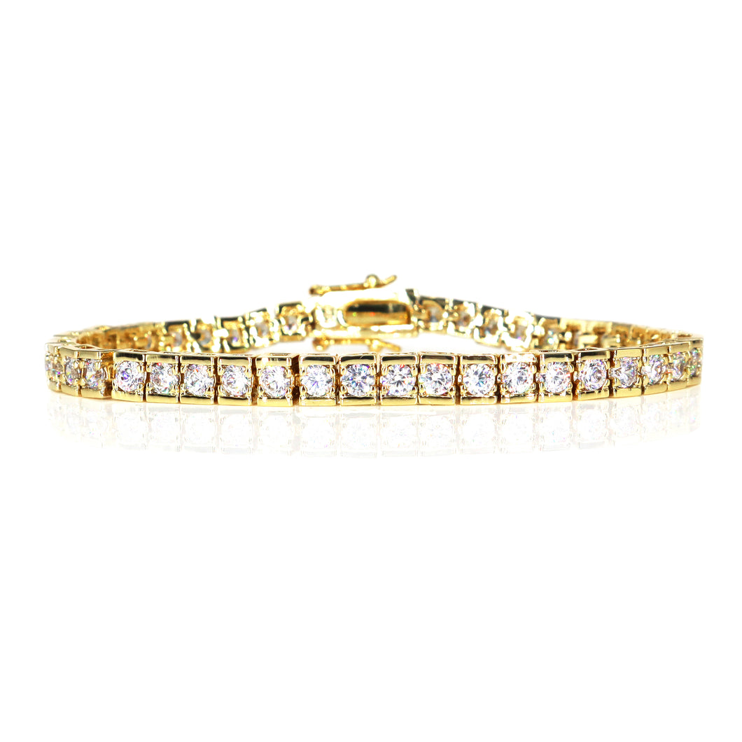 IS004 Gold Tennis Bracelet