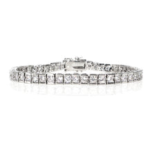 Load image into Gallery viewer, IS004S Rhodium Tennis Bracelet
