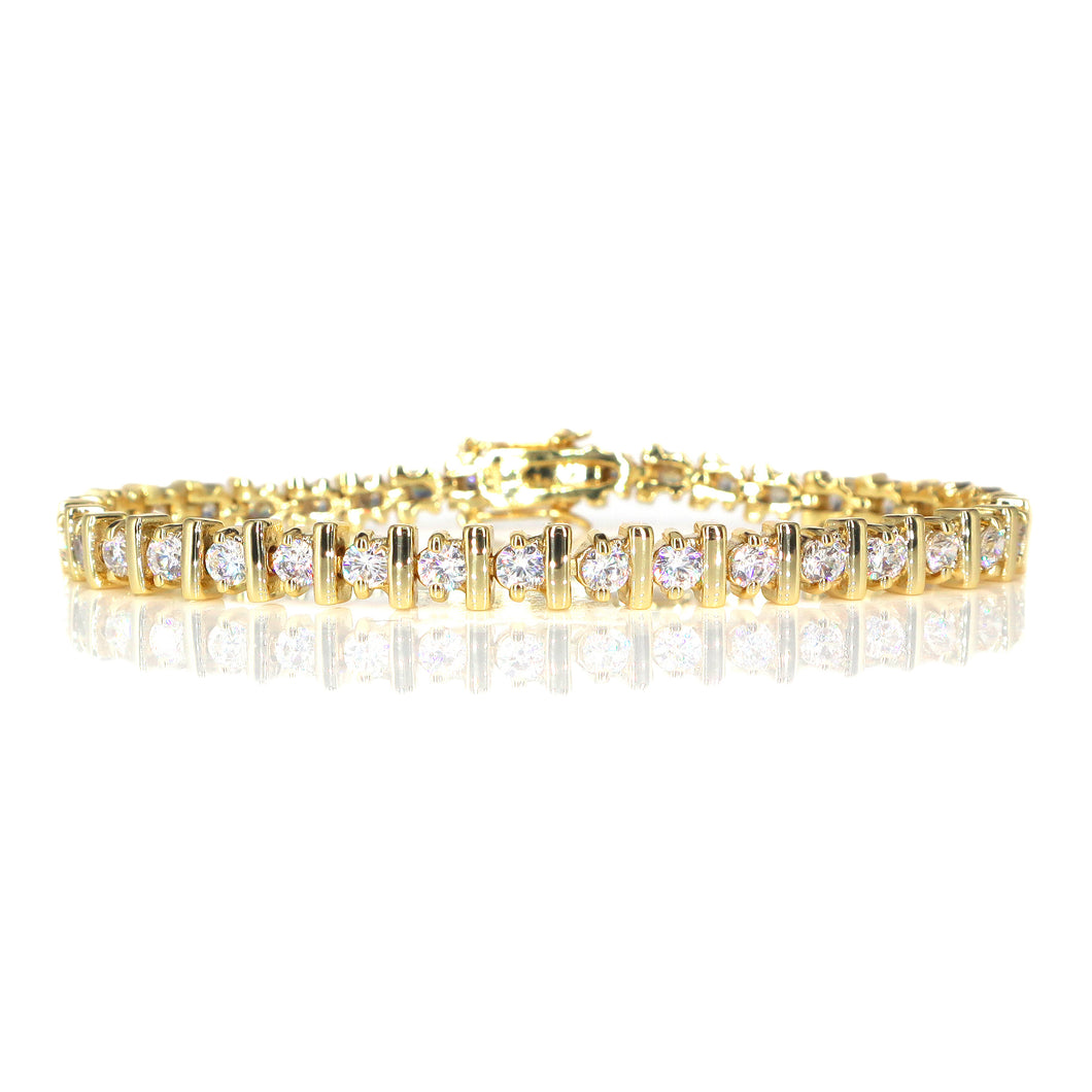 IS009 Gold Tennis Bracelet