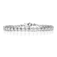 Load image into Gallery viewer, IS009S Rhodium Tennis Bracelet
