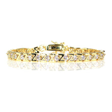 Cargar imagen en el visor de la galería, IS015 Gold Tennis Bracelet

