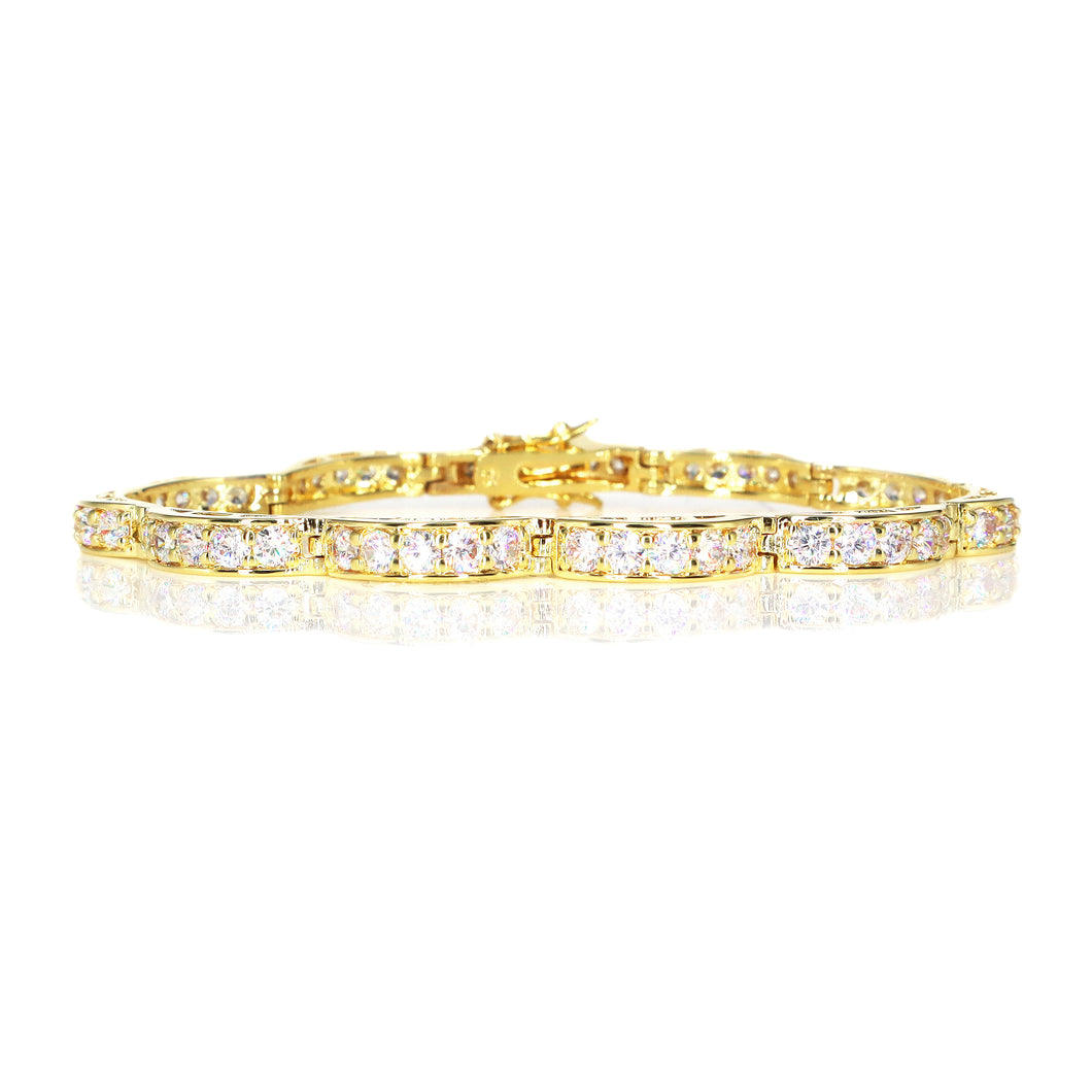 IS020 Gold Tennis Bracelet