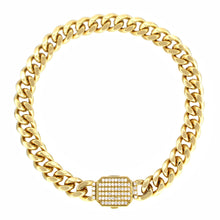 Cargar imagen en el visor de la galería, PCC 125R 8MM Iced Lock Cuban Chain
