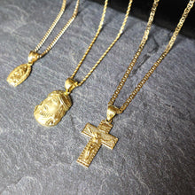 Load image into Gallery viewer, PG007 GOLD CROSS CHARM
