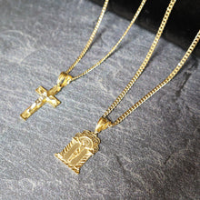 Load image into Gallery viewer, PG012C GOLD JESUS CHARM

