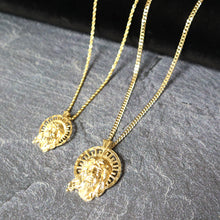 Cargar imagen en el visor de la galería, PG060L GOLD JESUS FACE CHARM
