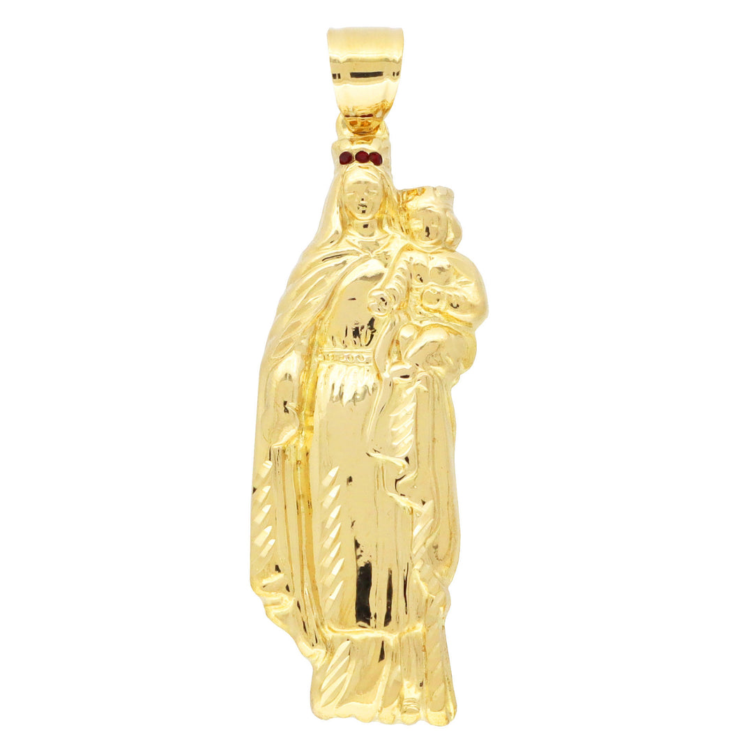 PG251 GOLD VIRGIN MARY AND BABY JESUS CHARM