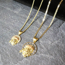 Cargar imagen en el visor de la galería, PG304 GOLD JESUS FACE CHARM
