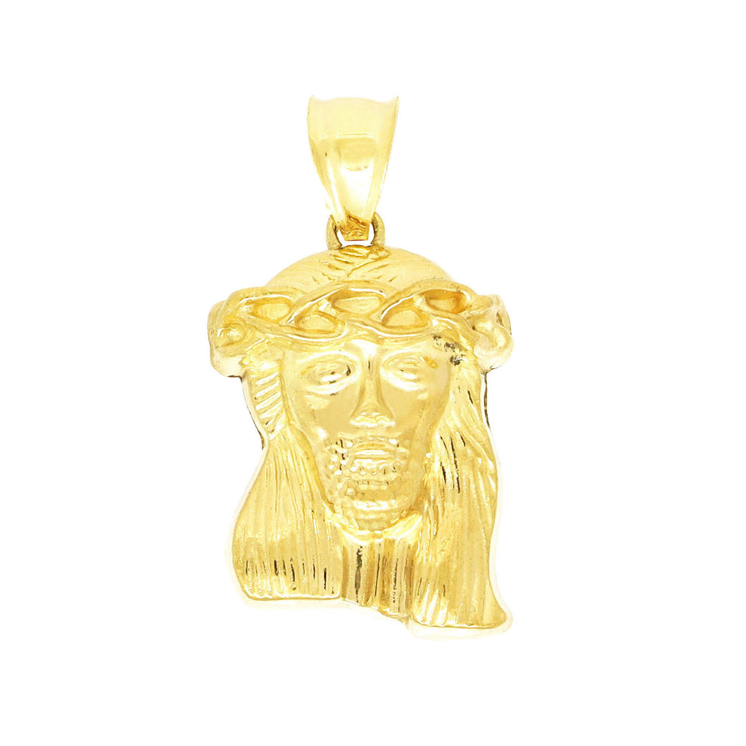 PG802 GOLD JESUS FACE CHARM