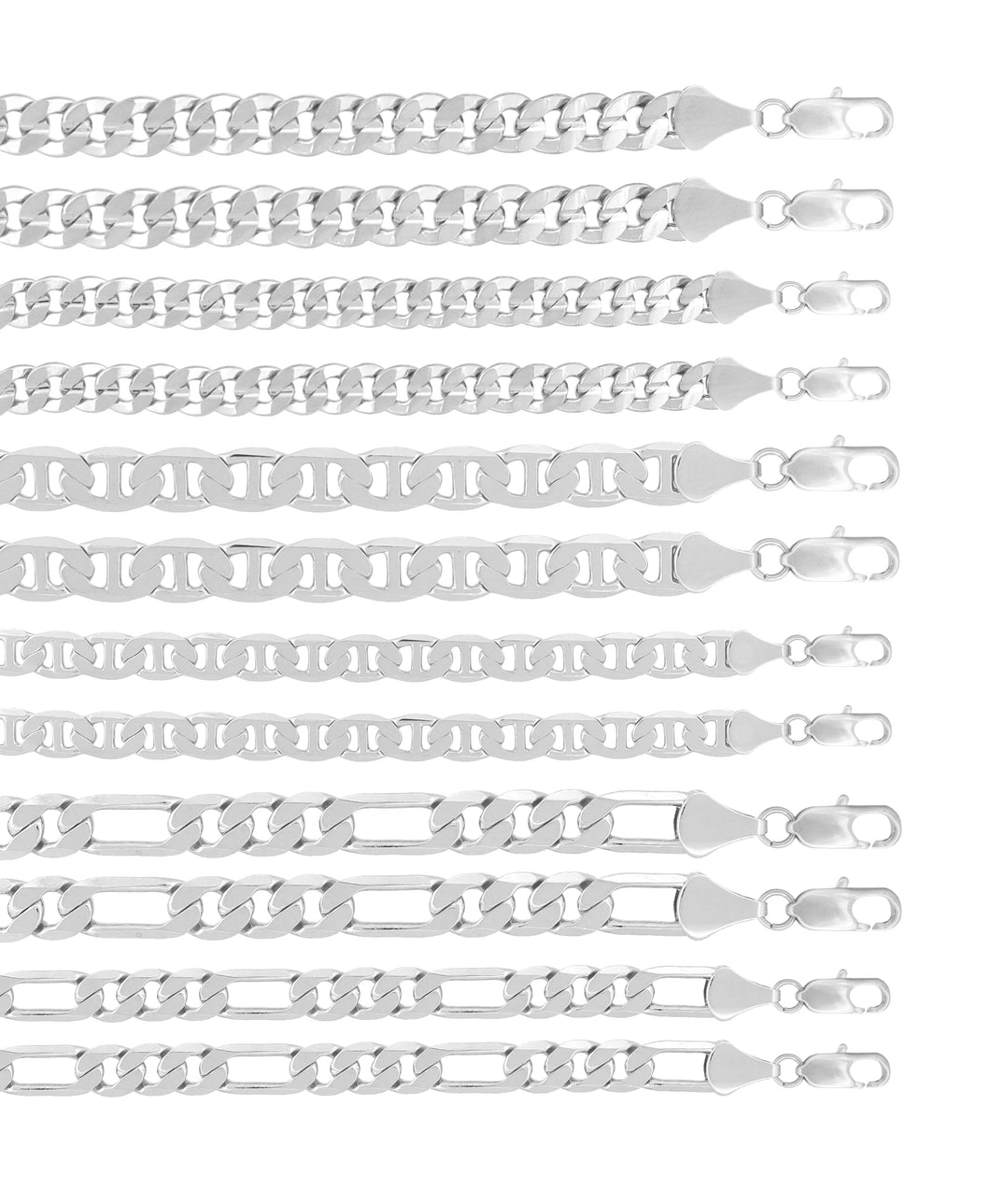 SAS125 Assorted Chain Pack 8