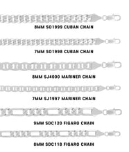 Cargar imagen en el visor de la galería, SAS125 Assorted Chain Pack 8&quot; 24&quot; 30&quot;inch
