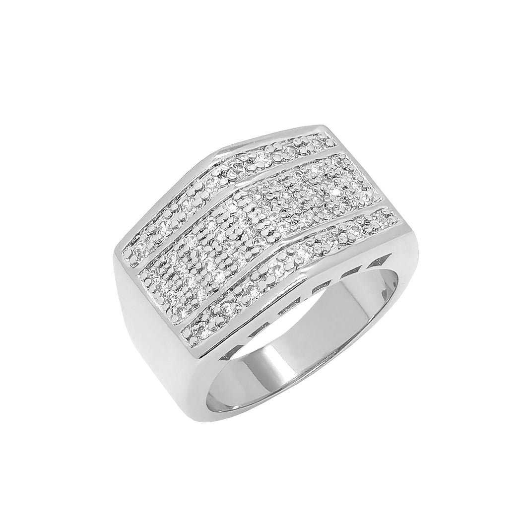 BJ213 Men's Rhodium Ring