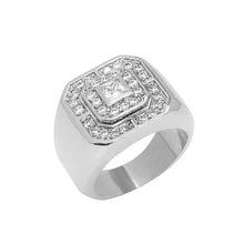 Cargar imagen en el visor de la galería, BJ234 Men&#39;s Rhodium Ring
