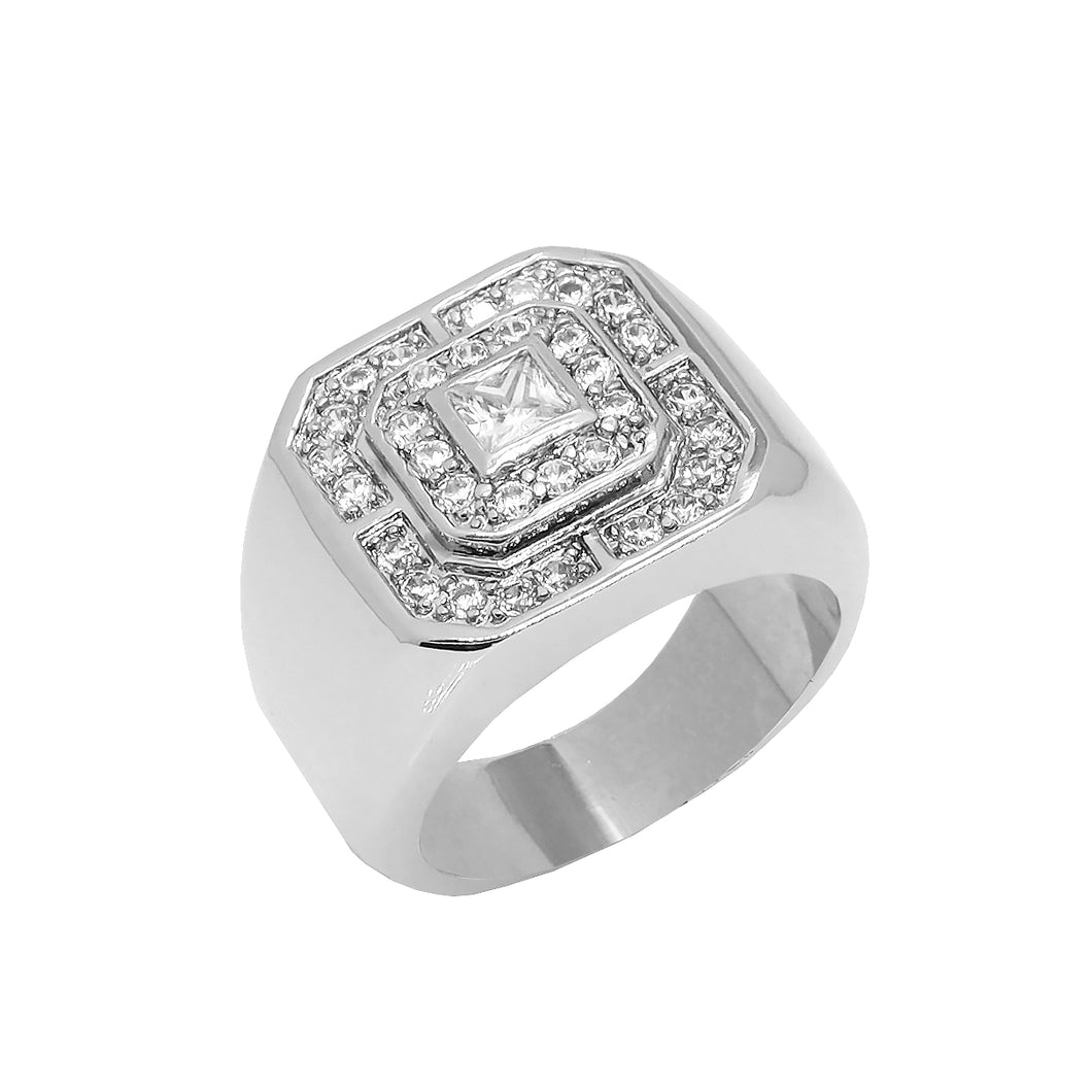 BJ234 Men's Rhodium Ring