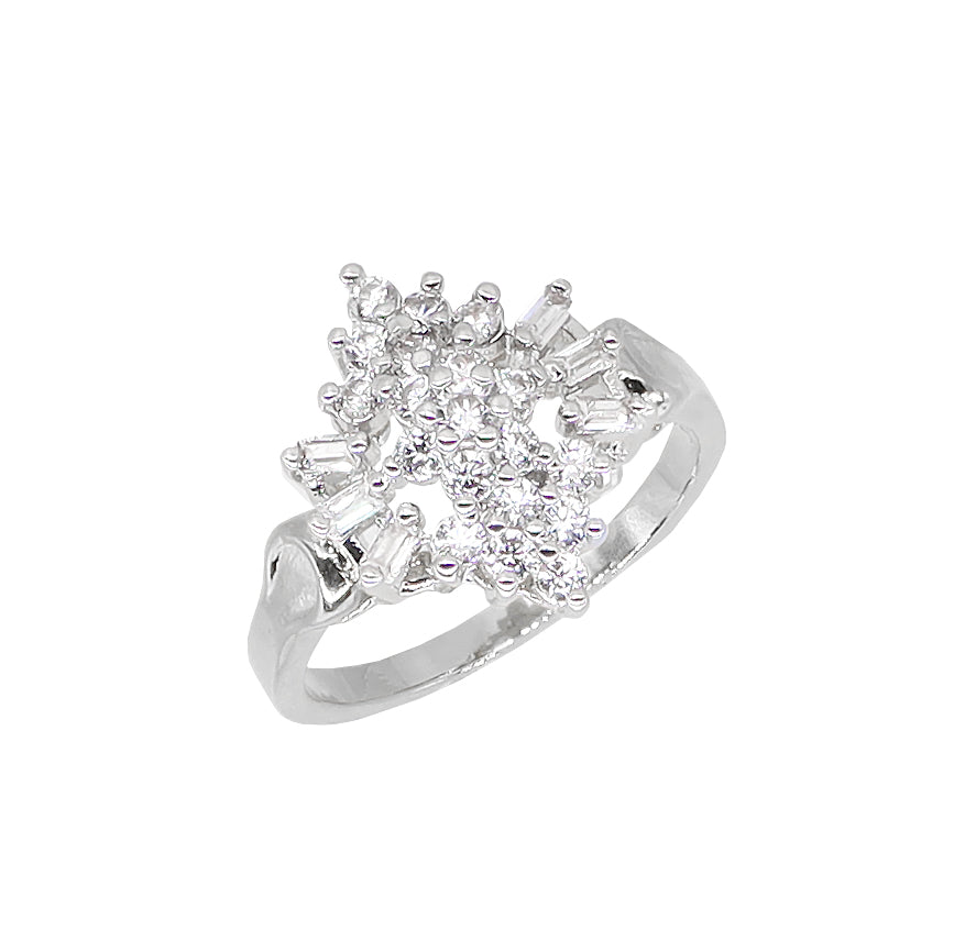 BJ402 Women's Rhodium Ring