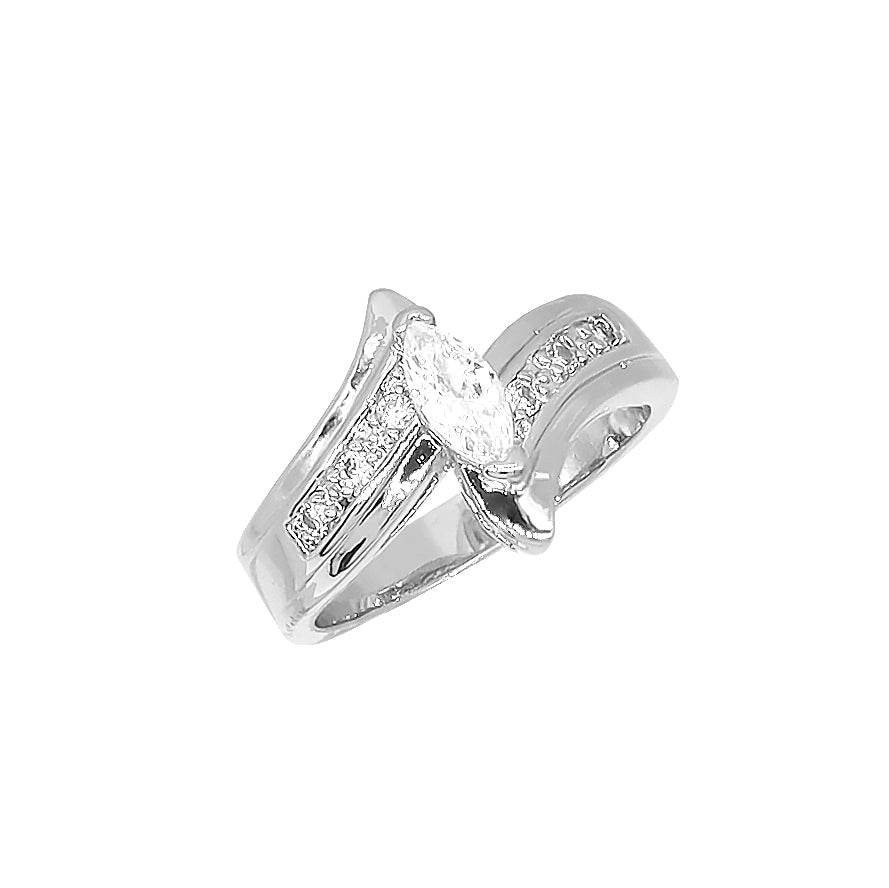 BJ421 Women's Rhodium Ring