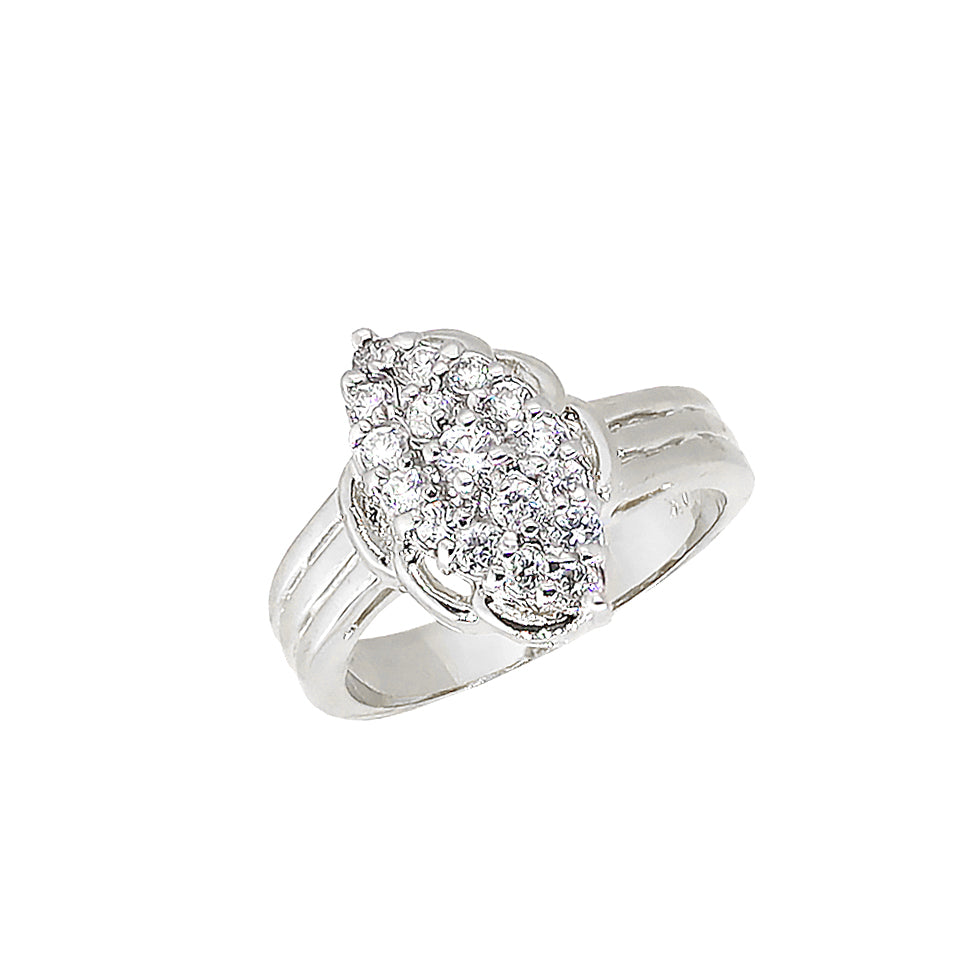 BJ424 Women's Rhodium Ring