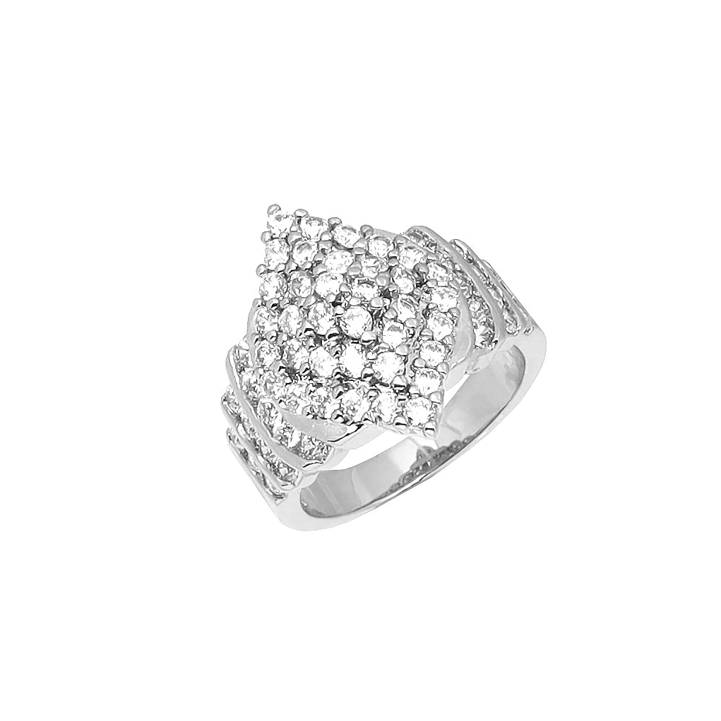 BJ428 Women's Rhodium Ring