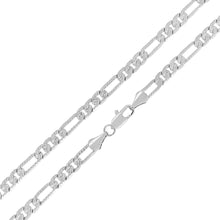 Cargar imagen en el visor de la galería, SDG112 5MM Concave Textured Figaro Chain
