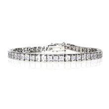 Load image into Gallery viewer, IS019S Rhodium Tennis Bracelet
