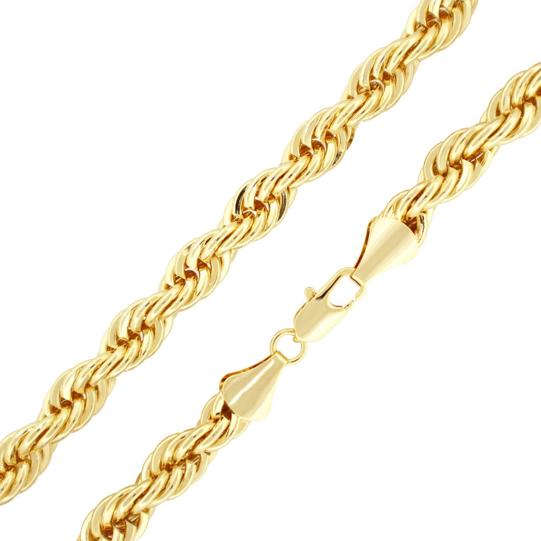 TC408 8MM Gold Rope Chain