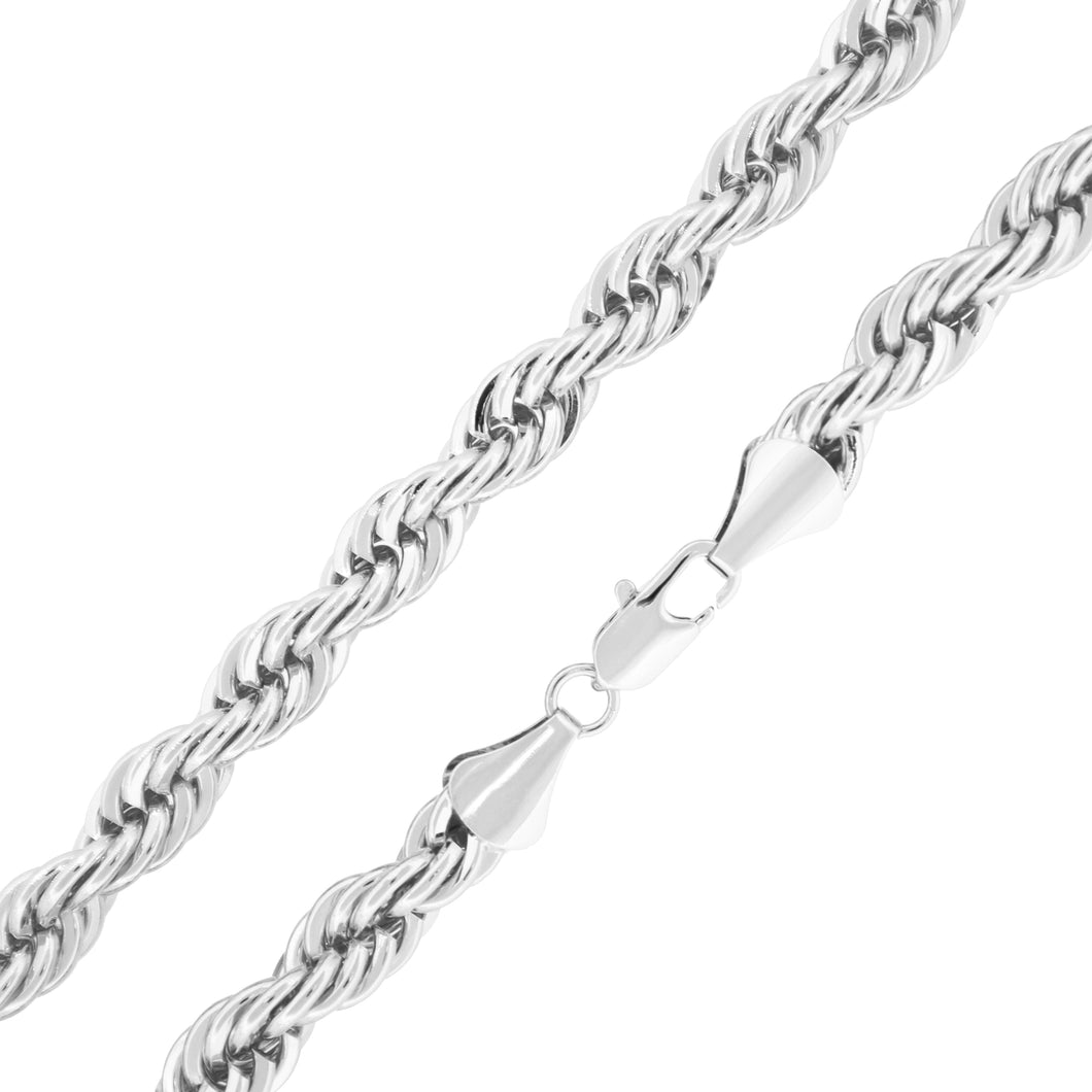 STC408 8MM Silver Rope Chain