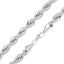 Cargar imagen en el visor de la galería, STC409 9MM Silver Rope Chain
