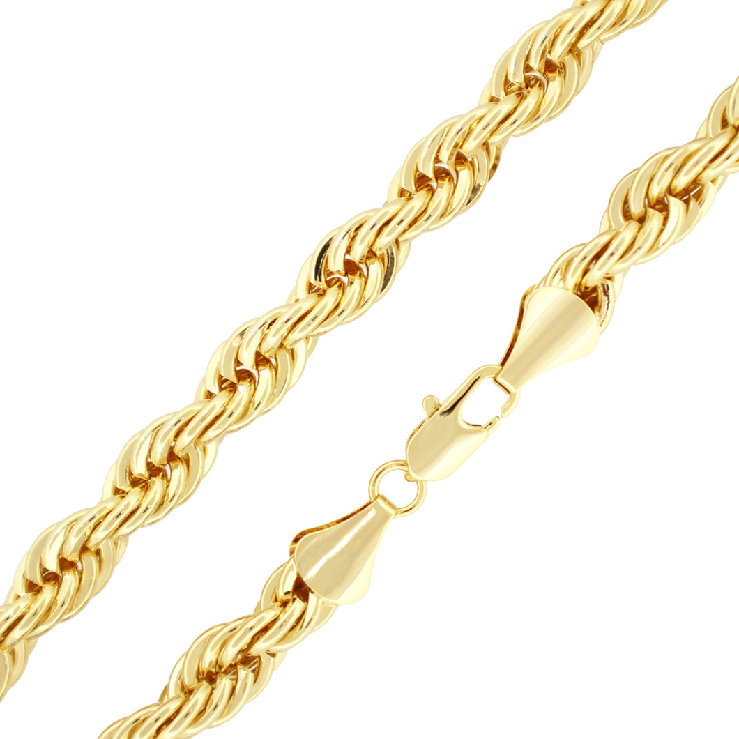 TC409 9MM Gold Rope Chain
