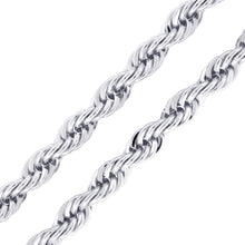 Cargar imagen en el visor de la galería, STC409 9MM Silver Rope Chain
