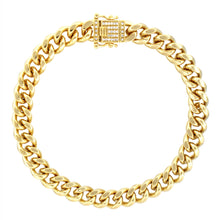 Cargar imagen en el visor de la galería, TCC 125R 8MM Iced Lock Cuban Chain
