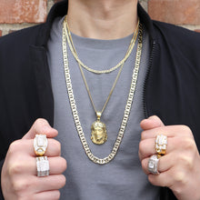 Cargar imagen en el visor de la galería, BJ221 Men&#39;s Gold Ring

